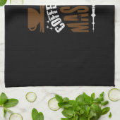 Linge De Cuisine Café Art Café Et Mascara (Plié)