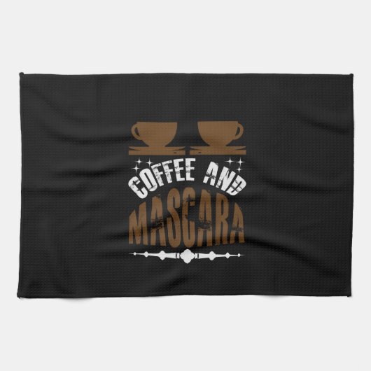 Linge De Cuisine Café Art Café Et Mascara (Horizontal)