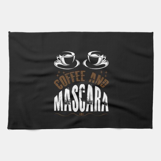 Linge De Cuisine Café Art Café Et Mascara (Horizontal)