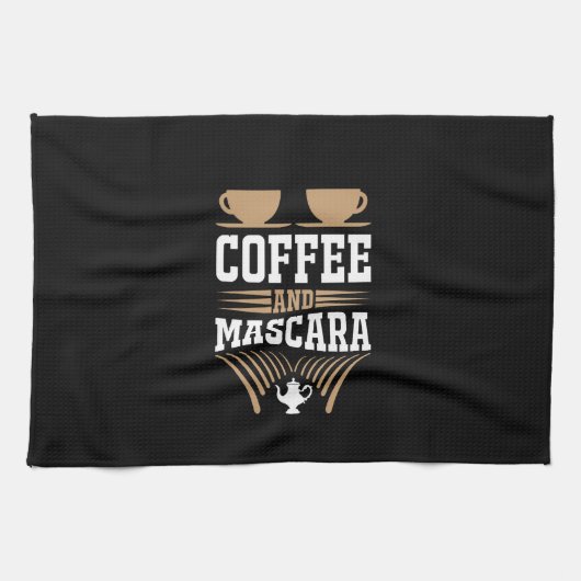 Linge De Cuisine Café Art Café Et Mascara (Horizontal)