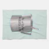 Linge De Cuisine Café Barista faisant drôle docteur (Horizontal)