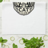 Linge De Cuisine Café Café Chat Drôle Chat Graphique - Café Café Ch (Plié)