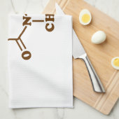 Linge De Cuisine Café caféine Formule chimique moléculaire (Quart Plié)