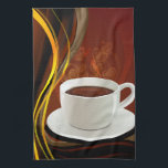 Linge De Cuisine Café d'art de café<br><div class="desc">L'art d'amants de café signifie le café dans votre tasse avec cuire des coeurs et un rétro de nouveau au genre à la maison de sensation.</div>