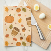 Linge De Cuisine Café d'automne (Quart Plié)