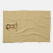 Linge De Cuisine Cafe de thé de chien simple moderne (Horizontal)
