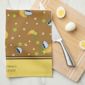 Linge De Cuisine Café et croissants (Quart Plié)