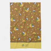 Linge De Cuisine Café et croissants (Vertical)