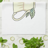 Linge De Cuisine Café Et Rose (Plié)