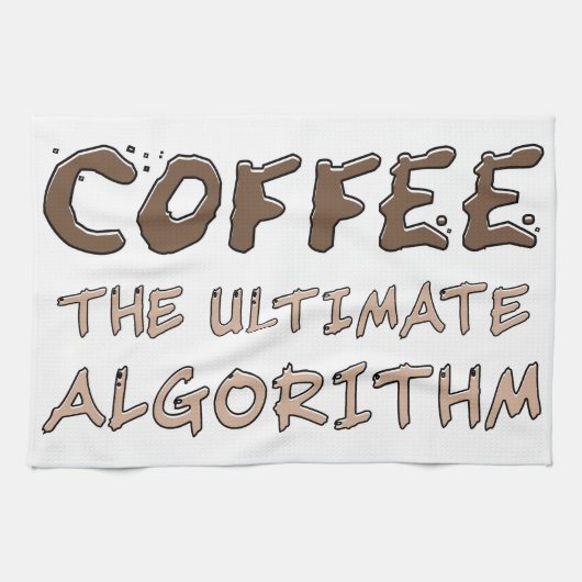 Linge De Cuisine Café L'algorithme ultime Drôle de programmeur (Horizontal)