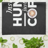 Linge De Cuisine Café Lover Instant Human Ajouter Café (Plié)