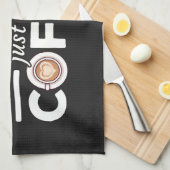 Linge De Cuisine Café Lover Instant Human Ajouter Café (Quart Plié)