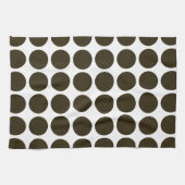 Linge De Cuisine Café Mocha Points Neutres (Horizontal)