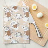 Linge De Cuisine Café, motif doux (Quart Plié)