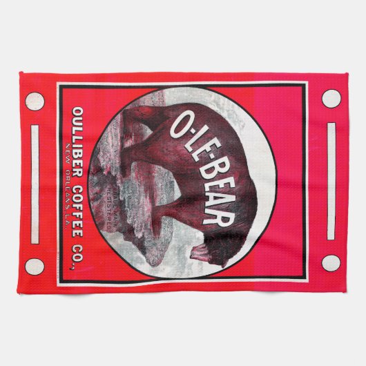 Linge De Cuisine Café O-Le-Bear (Horizontal)