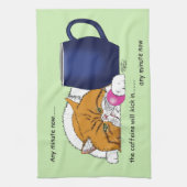 Linge De Cuisine Café orange Bleu Mug (Vertical)