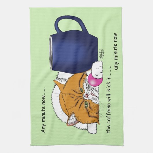 Linge De Cuisine Café orange Bleu Mug (Vertical)