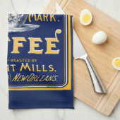 Linge De Cuisine Café rôti au croissant (Quart Plié)