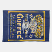 Linge De Cuisine Café rôti au croissant (Horizontal)