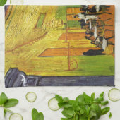 Linge De Cuisine Café Terrasse à Night Van Gogh (Plié)