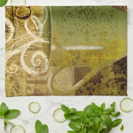 Linge De Cuisine Caffe Latte (Plié)