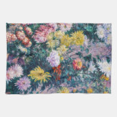 Linge De Cuisine Caillebotte - Chrysanthèmes blanc et jaune (Horizontal)