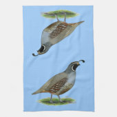 Linge De Cuisine Cailles de vallée de la Californie (Vertical)