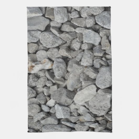 Linge De Cuisine Cailloux gris de granit (Vertical)