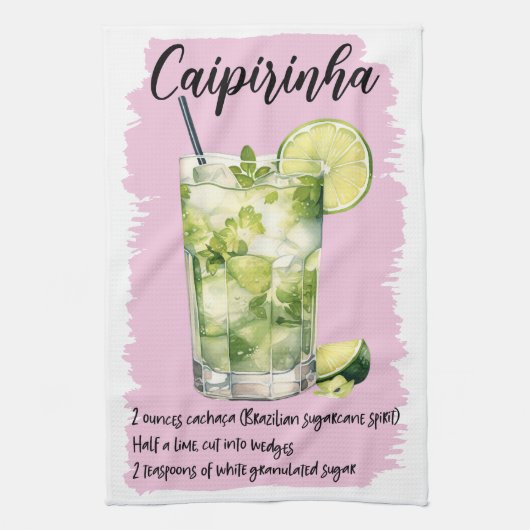 Linge De Cuisine Caipirinha Cocktail Recette (Vertical)