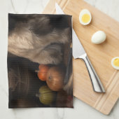 Linge De Cuisine Cairn Terrier Citrouilles Halloween effroi (Quart Plié)