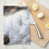 Linge De Cuisine Cairn Terrier Qu'Il Neige Noël (Quart Plié)