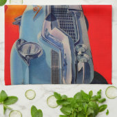 Linge De Cuisine Calandre Cadillac bleue des années 1950 (Plié)