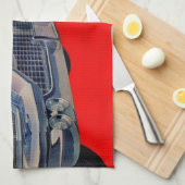 Linge De Cuisine Calandre Cadillac bleue des années 1950 (Quart Plié)