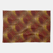 Linge De Cuisine calandre dorée rougeâtre à l'air bouffé ou gonflé (Horizontal)