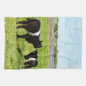 Linge De Cuisine Calcaire Noir Et Blanc, (Horizontal)