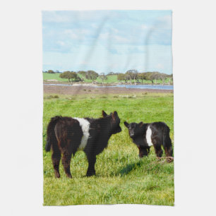 Linge De Cuisine Calcaire Noir Et Blanc,