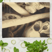 Linge De Cuisine Caldron des os. (Plié)