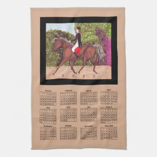 Linge De Cuisine Calendrier 2020 dressage cheval art