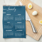 Linge De Cuisine Calendrier 2020 Votre Photo Nom De Famille (Quart Plié)