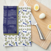 Linge De Cuisine Calendrier 2021 Les bleuets à la frontière des Feu (Quart Plié)