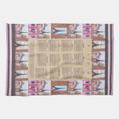 Linge De Cuisine Calendrier 2023 Paris Tour Eiffel Pointillisme Art (Horizontal)