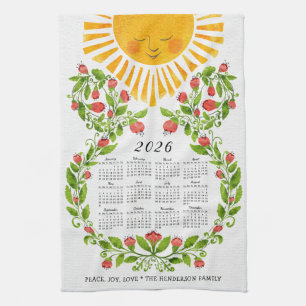 Linge De Cuisine Calendrier 2025 Cute Floral