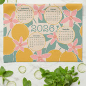 Linge De Cuisine Calendrier 2026 - agrumes & fleurs (Plié)