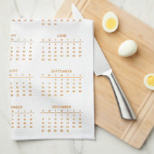 Linge De Cuisine Calendrier 2026 avec fleurs (Quart Plié)