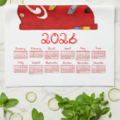 Linge De Cuisine Calendrier 2026 de bottes de ski pour glisser et s (Plié)