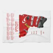 Linge De Cuisine Calendrier 2026 de bottes de ski pour glisser et s (Horizontal)