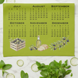 Linge De Cuisine Calendrier 2027, Olives Méditerranéennes, Vertes
