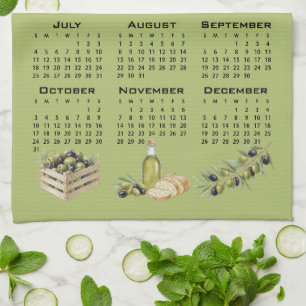 Linge De Cuisine Calendrier 2027, Olives Méditerranéennes, Vertes