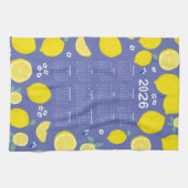 Linge De Cuisine Calendrier Citrus Lemon Motif 2026 (Horizontal)