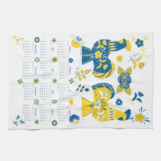 Linge De Cuisine Calendrier Dala 2026 (Horizontal)